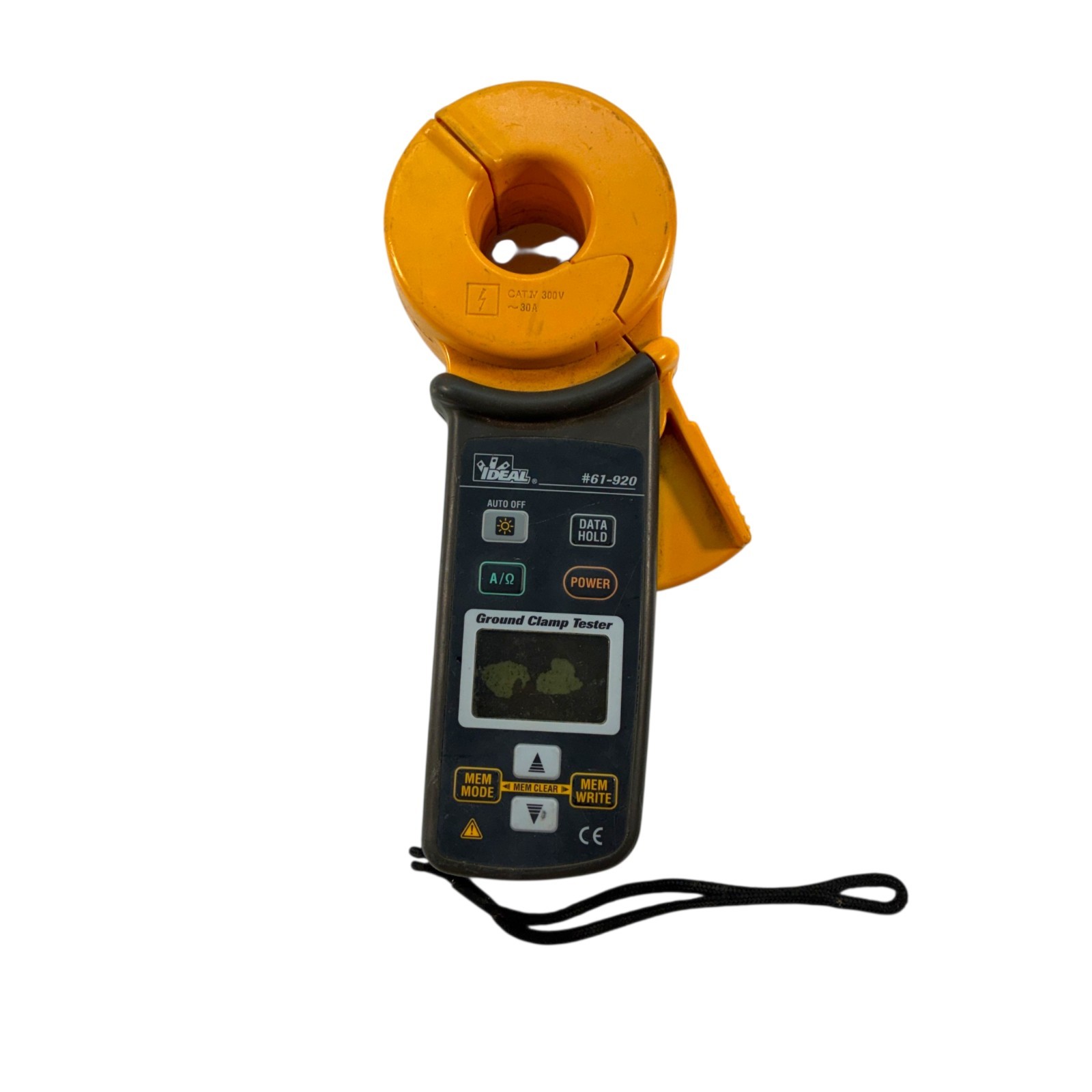 IDEAL 61-920 Ground Clamp Resistance Tester Meter – Screen Bleed / Parts As-Is