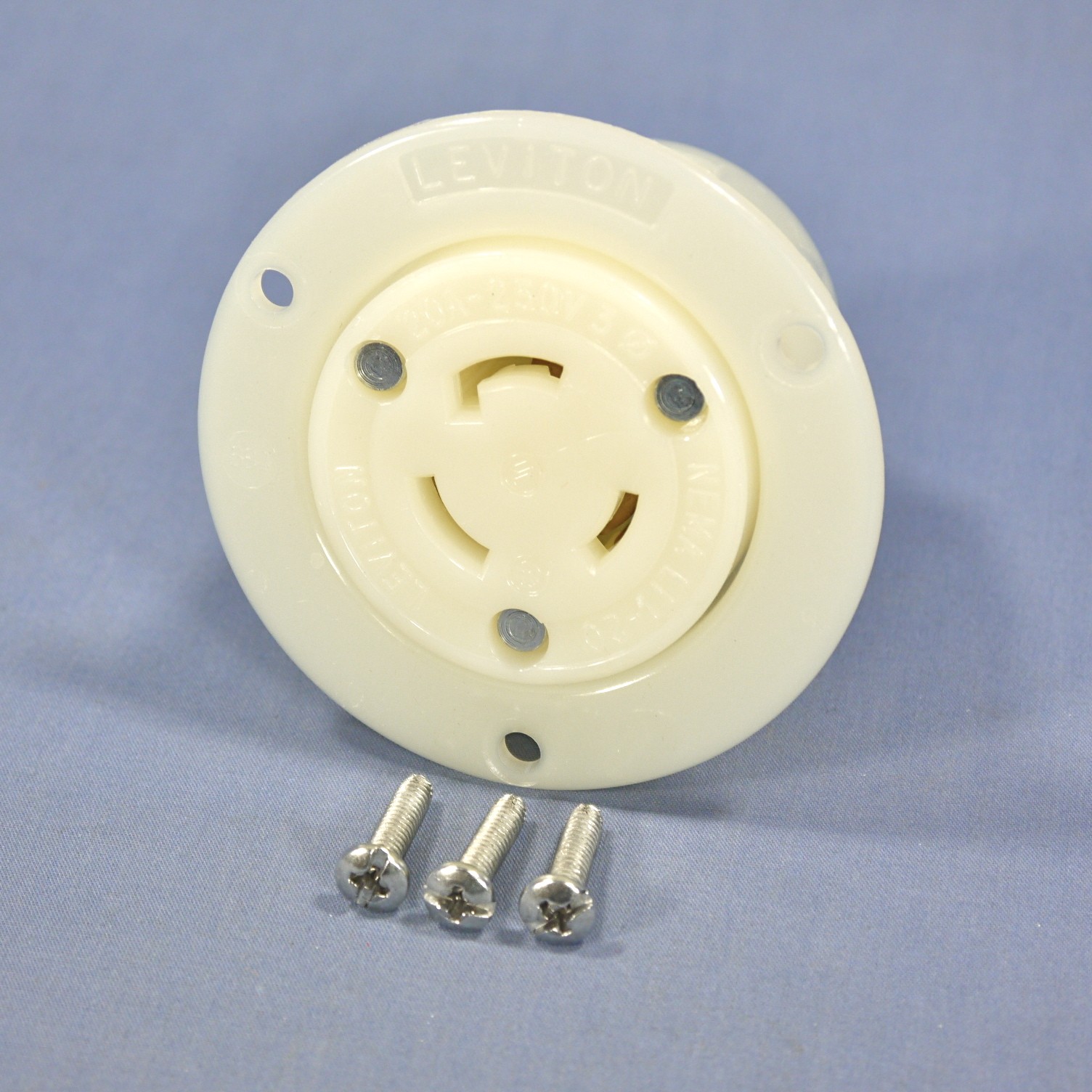 Leviton L11-20 Locking Flanged Outlet Receptacle L11-20R 20A 250V 3� 2376