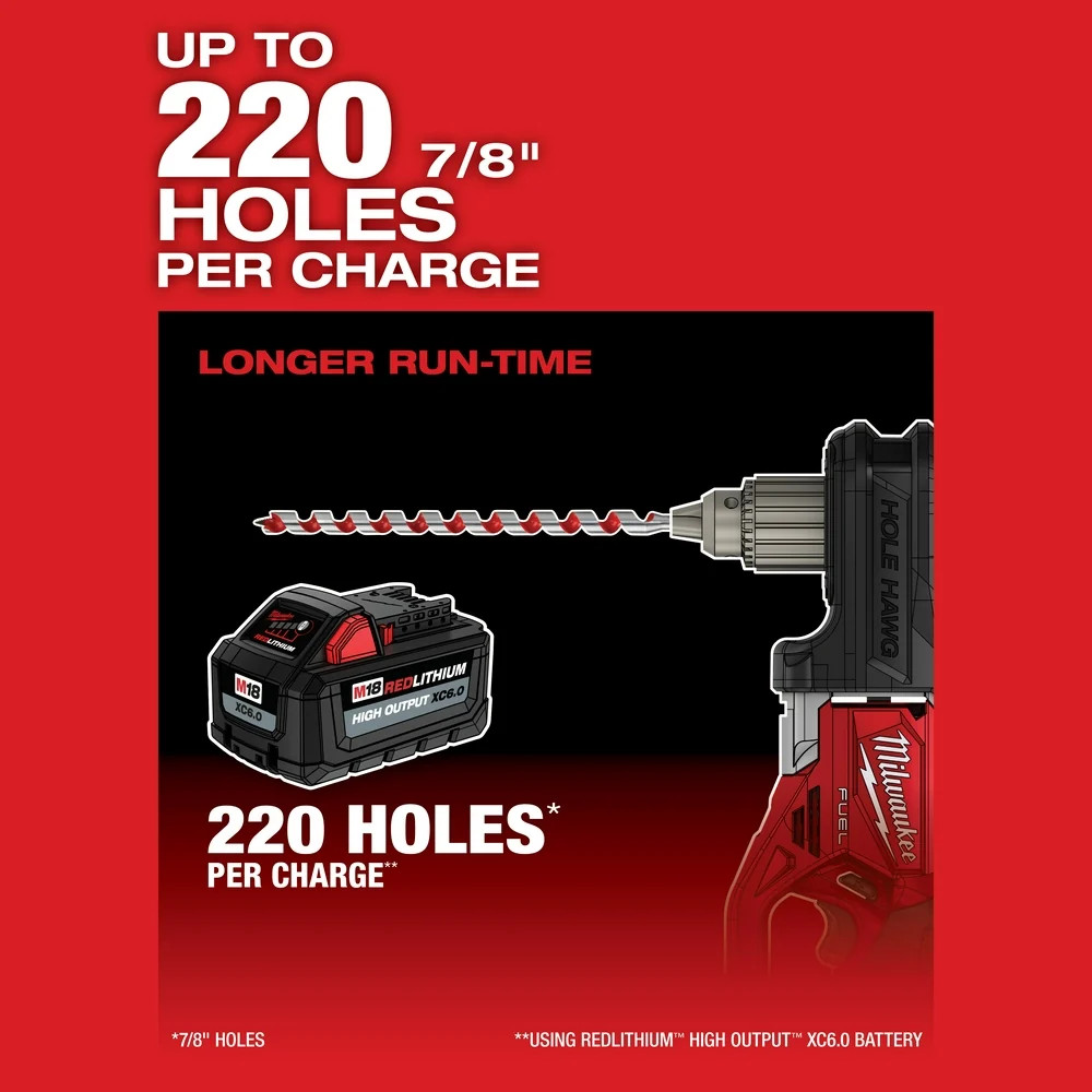Milwaukee 2808-20 M18 FUEL HOLE HAWG Right Angle Drill w/ QUIK-LOK – Bare Tool