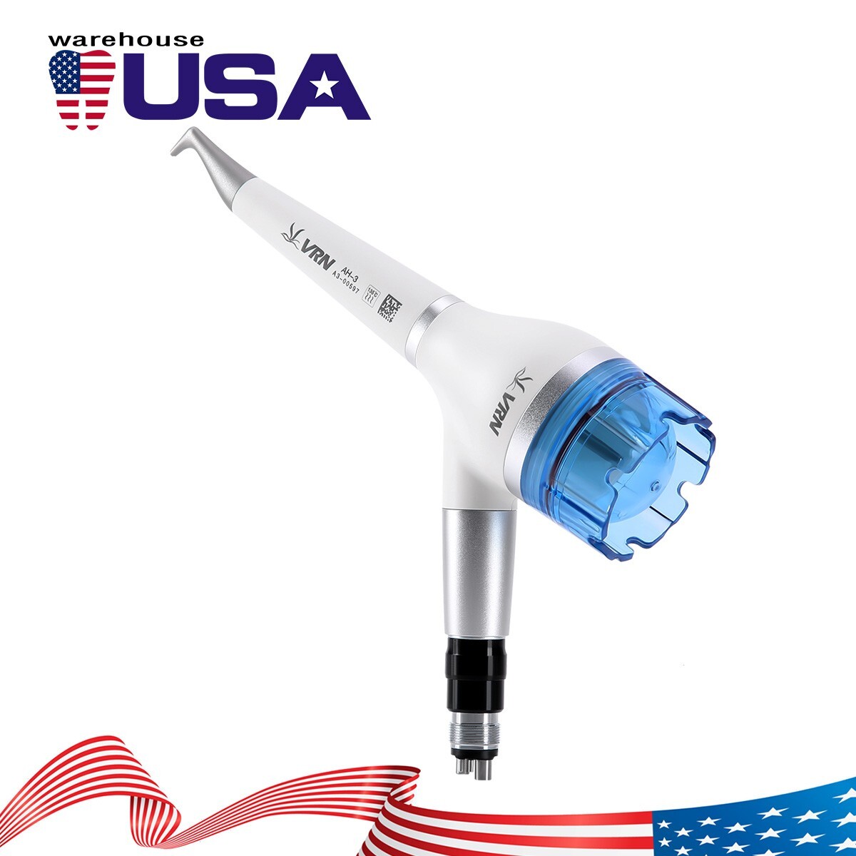 Cavitron Dental Ultrasonic Scaler fit EMS + LED Handpiece+Tips VRN-DA10