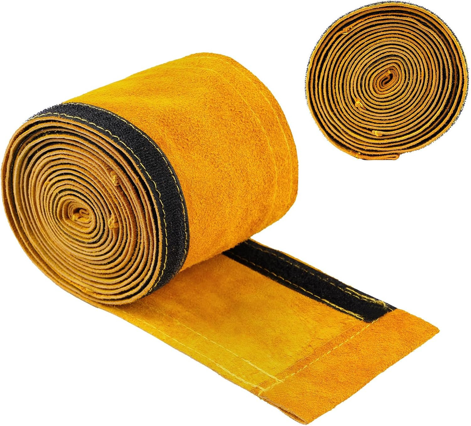 25Ft TIG Welding Torch Cable Cover, Flame Retardant Cowhide Leather Cover for We