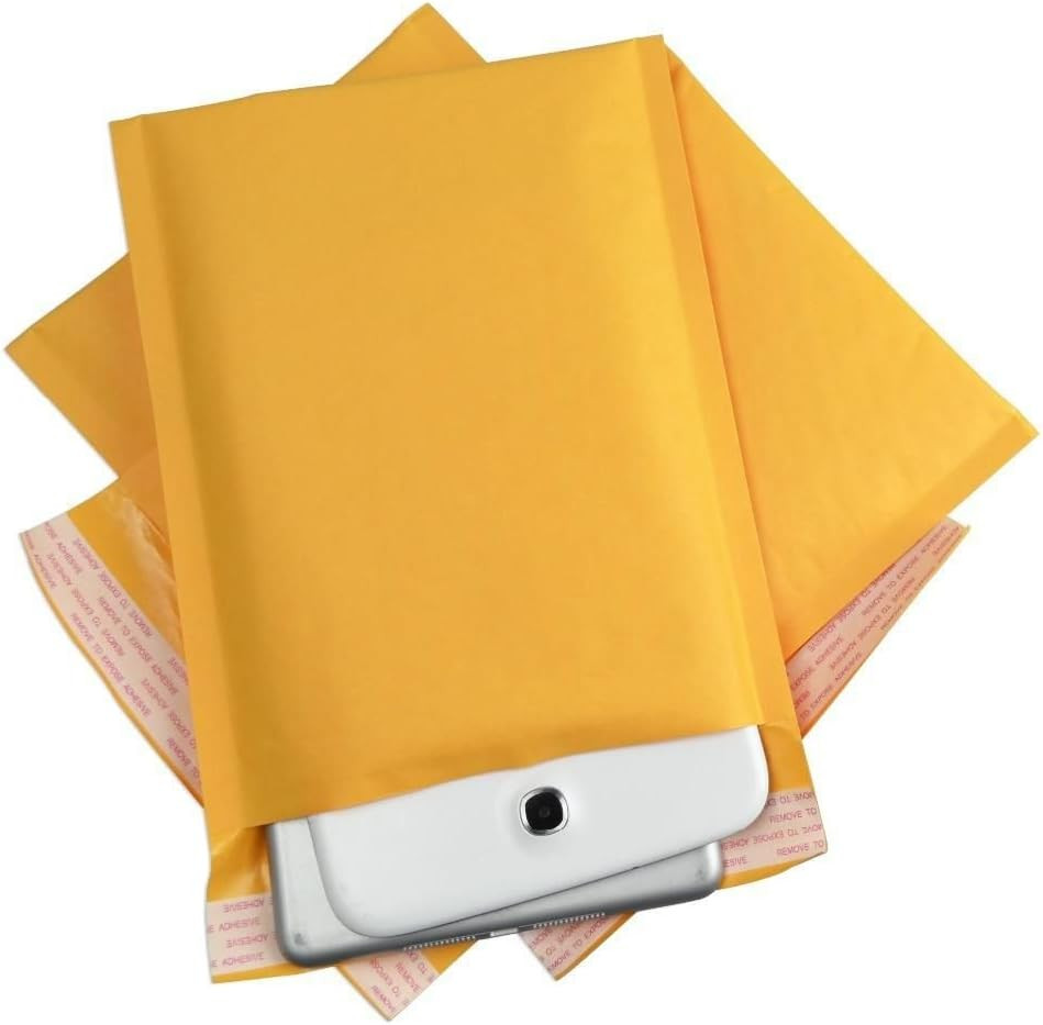 6.5X9-Bm-Kft-S50 Kraft Bubble Padded Mailer Envelopes #0, Set of 50