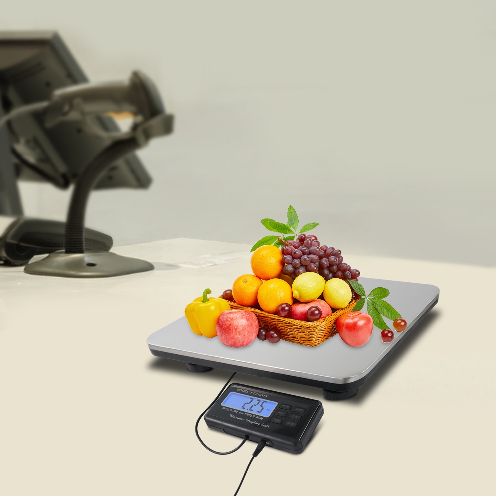660LB Heavy Duty Digital Industry Shipping Postal Platform Scale Weight 300kg