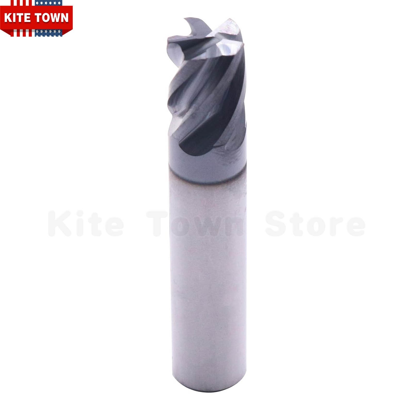 3/8″ 5 Flute Variable Helix Carbide End Mill – .020 Corner Radius – AlCrN Coated