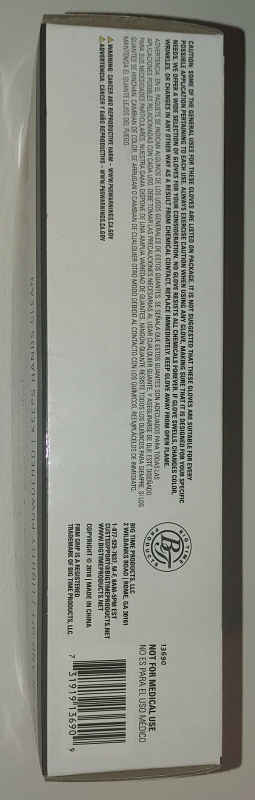 Box of 100 Vinyl Disposable Gloves Latex Free Glove One Size Fits All