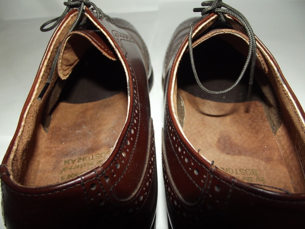 Iron Age Safety Shoes Mens9M Brown Leather Wingtip Steel Toe Oil Proof Bostonian