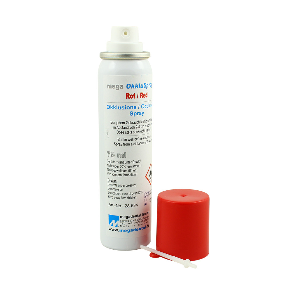 Dental Lab Ocllusion Spray Megadental Mega OccluSpray C 75ml Red/Green