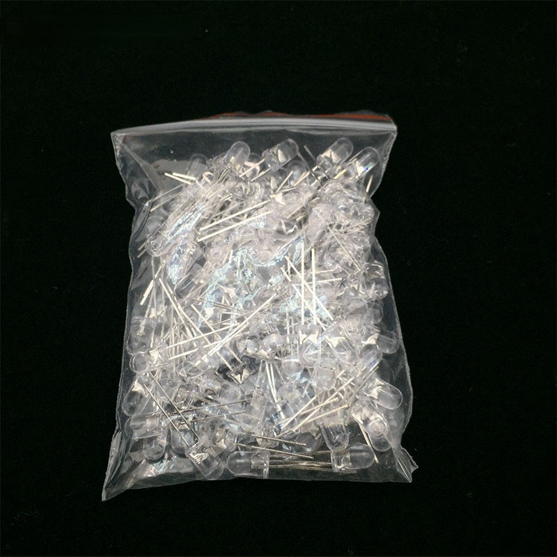100pcs 5mm LED Diode Kit White Green Red Blue Yellow Orange Pink Purple Warm