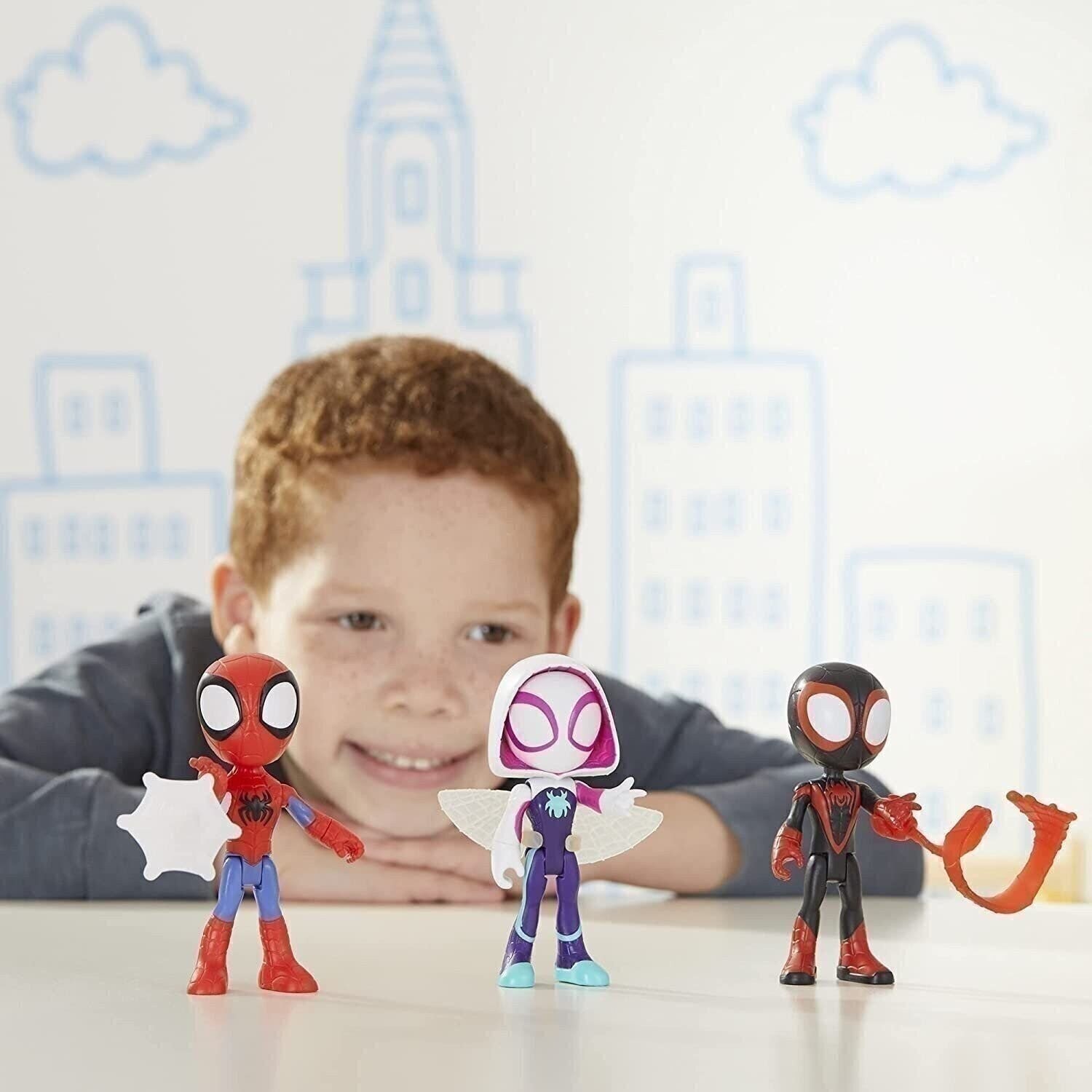 Marvel Spidey and His Amazing Friends Figure 3 Pack, 4-Inch Scale Action…
