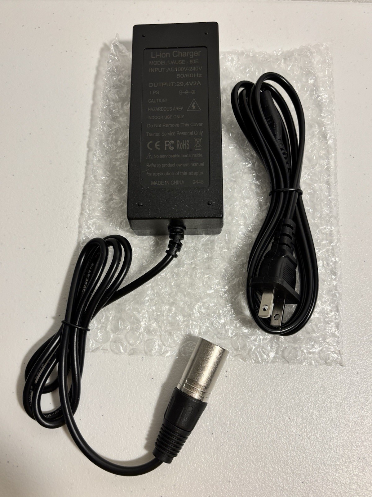 29.4V2A 3 pin XLR Charger Replacement for Lithium Battery Charging and…