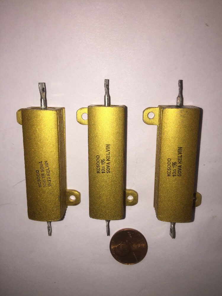 10 Ohm 50 Watt 1% Tolerance Resistor By SOVA KELVIN Brand New 3 Pack