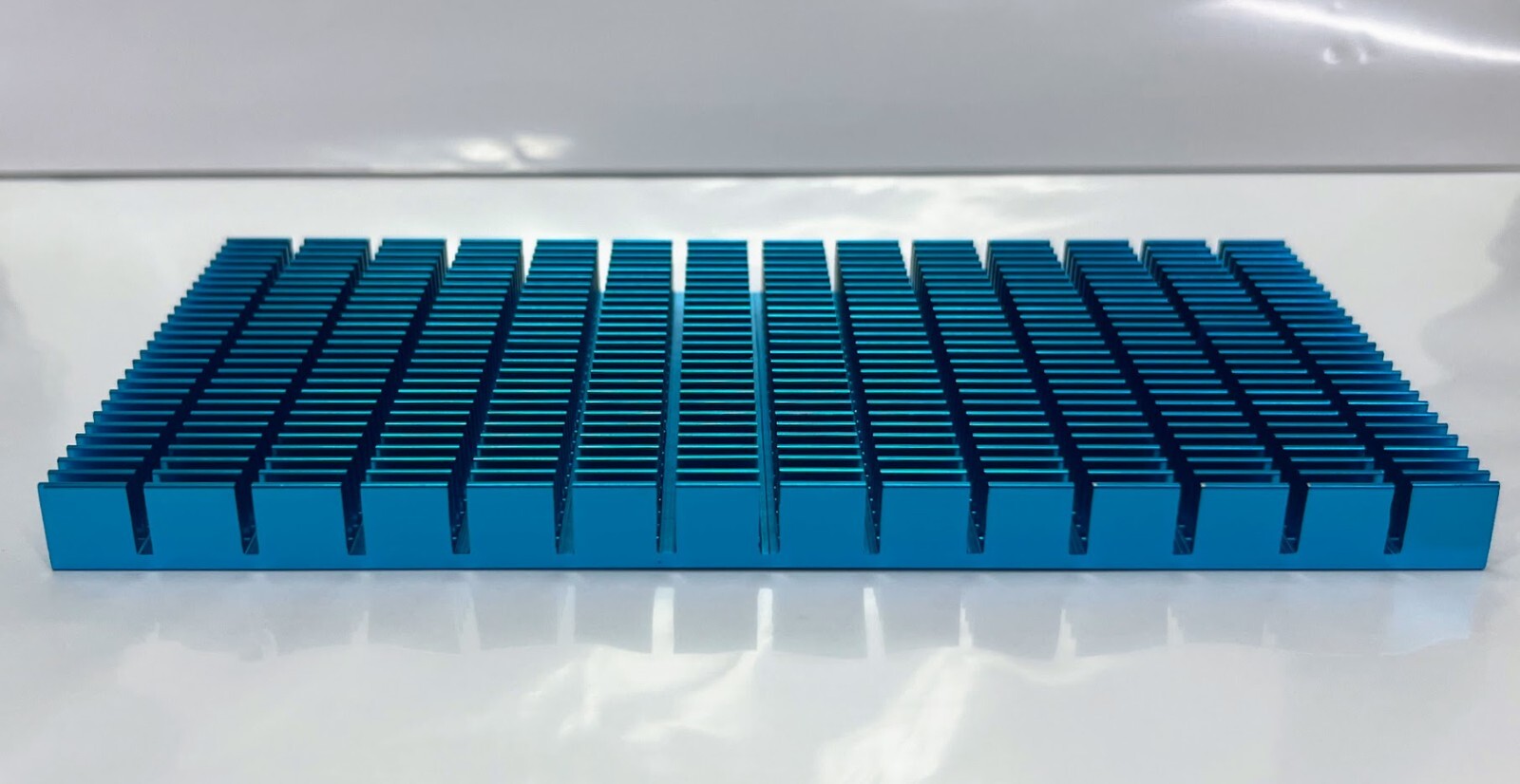 Aluminum Blue Heat Sink 150mm x 74mm x10mm/ 5.9 x 2.91 x 0.39 inch