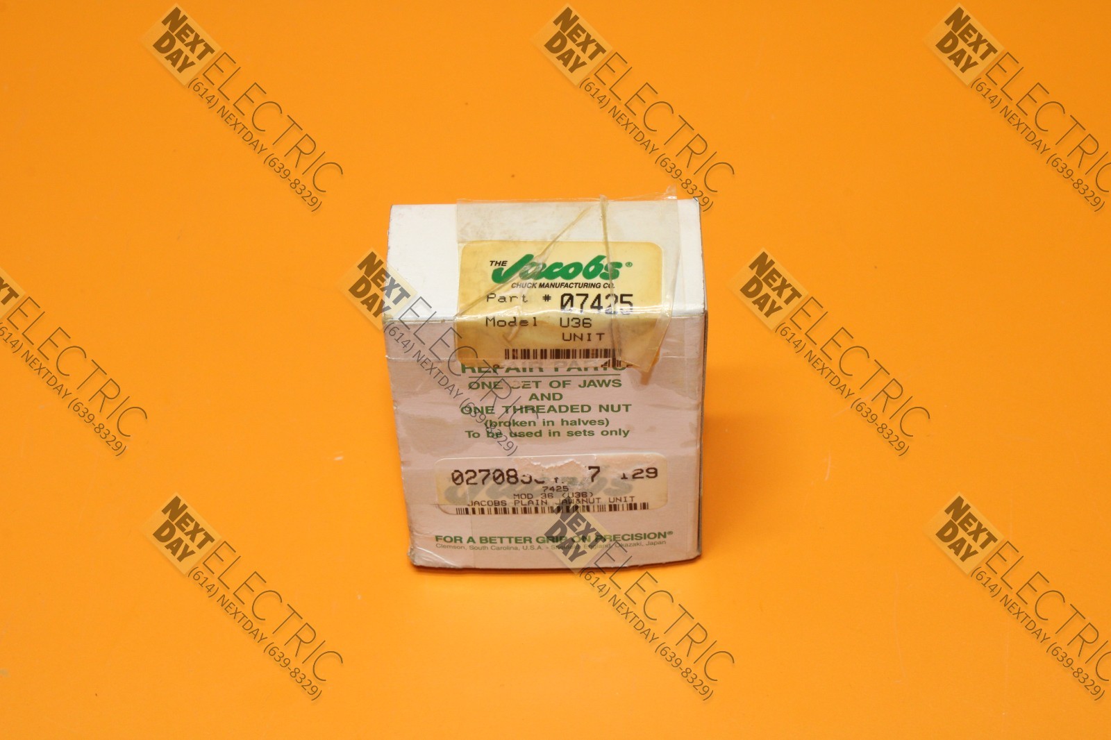 Jacobs, 07425, Jaws Jaw Chuck U36 USA Plain Bearing Drill