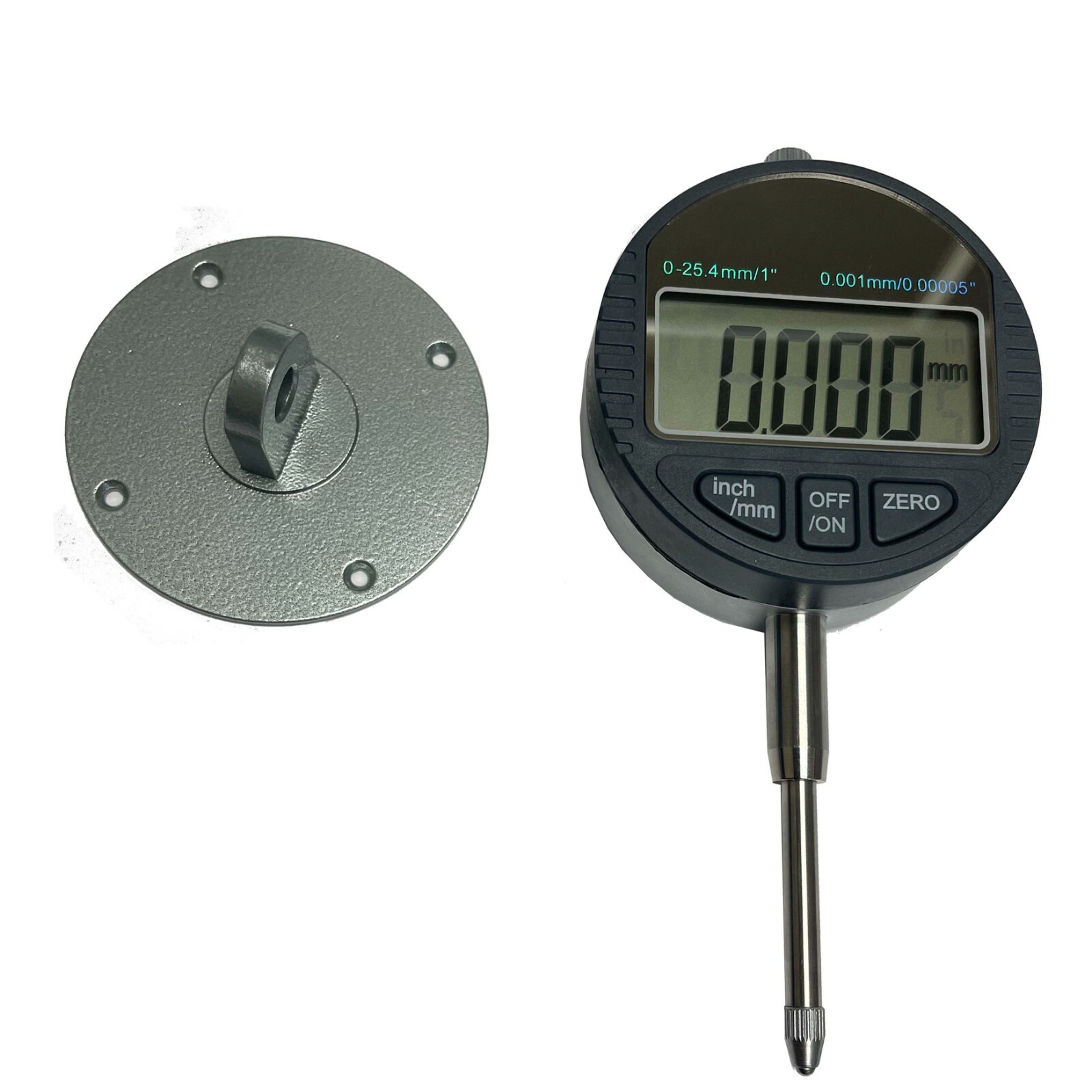NEW ICARBIDE 1″ DIGITAL TESTING DIAL INDICATOR 0.01mm/0.0005″ MEASURE TOOLS