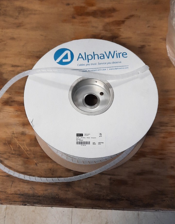 100′ 3/8 Spiral Wire Wrap Alpha SW 22 Nylon