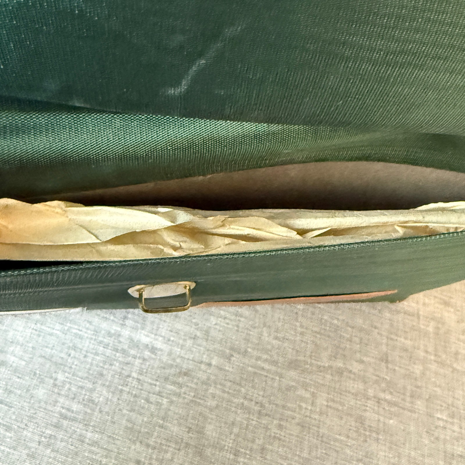 Vintage 1965 German Genuine Leather A4 Writing Portfolio Zodiac Brown