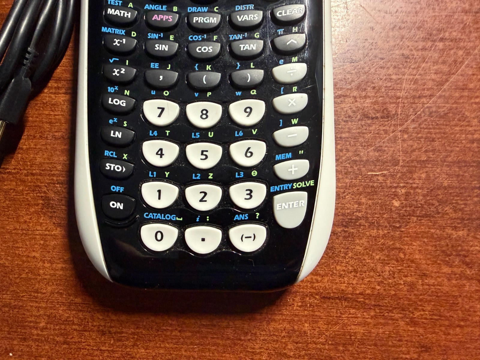 Texas Instruments TI-84 Plus C Silver Edition Graphing Calculator + Cable