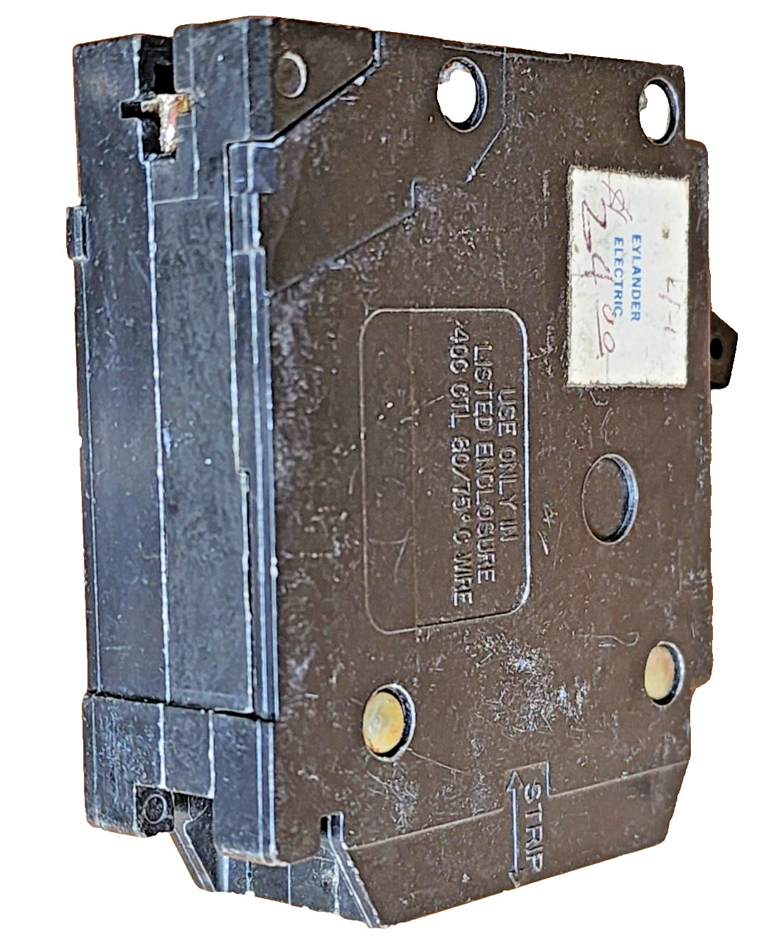 EATON BD2020, 1-Pole 20/20 Amp, 120/240Vac Plug-In Type, BRD & A Circuit Breaker