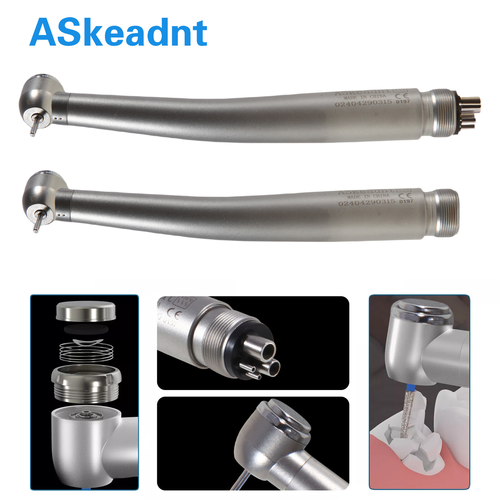 Dental High Speed Handpiece Turbine 4 Hole/2 Holes Clean Head ADA4