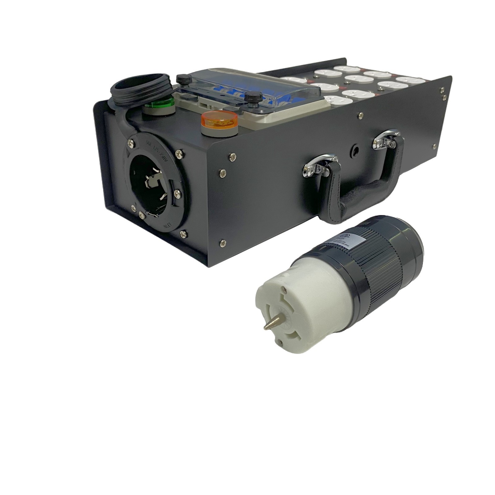 With Input 50A Plug 50A Input 20A US Edisons Outputs Portable Power Distro
