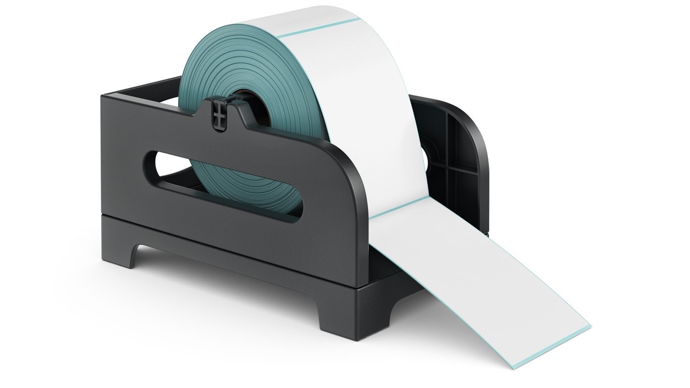 Rollo Thermal Label Holder for Rolls and Fan-Fold Labels – 4 x 6, Black