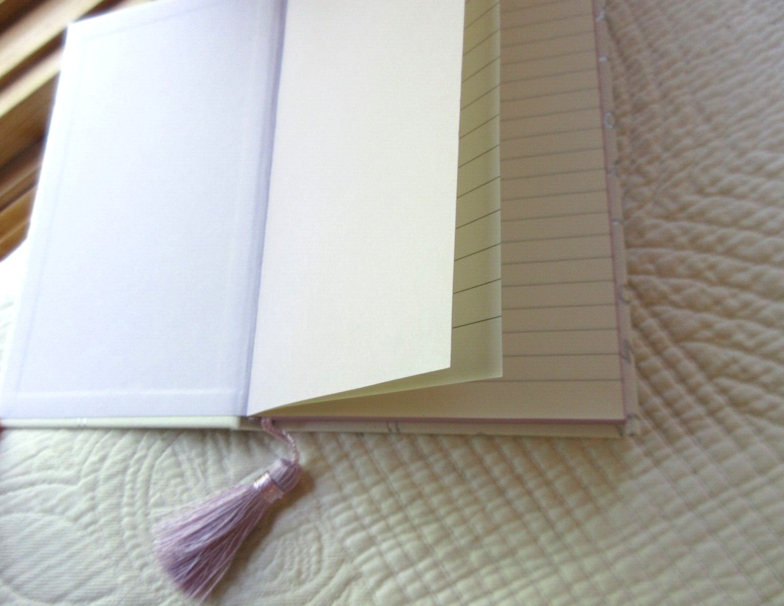 KATE SPADE LOVE BRIDAL JOURNAL TASSEL BOOKMARK 200 LINED PAGES LILAC ON WHITE