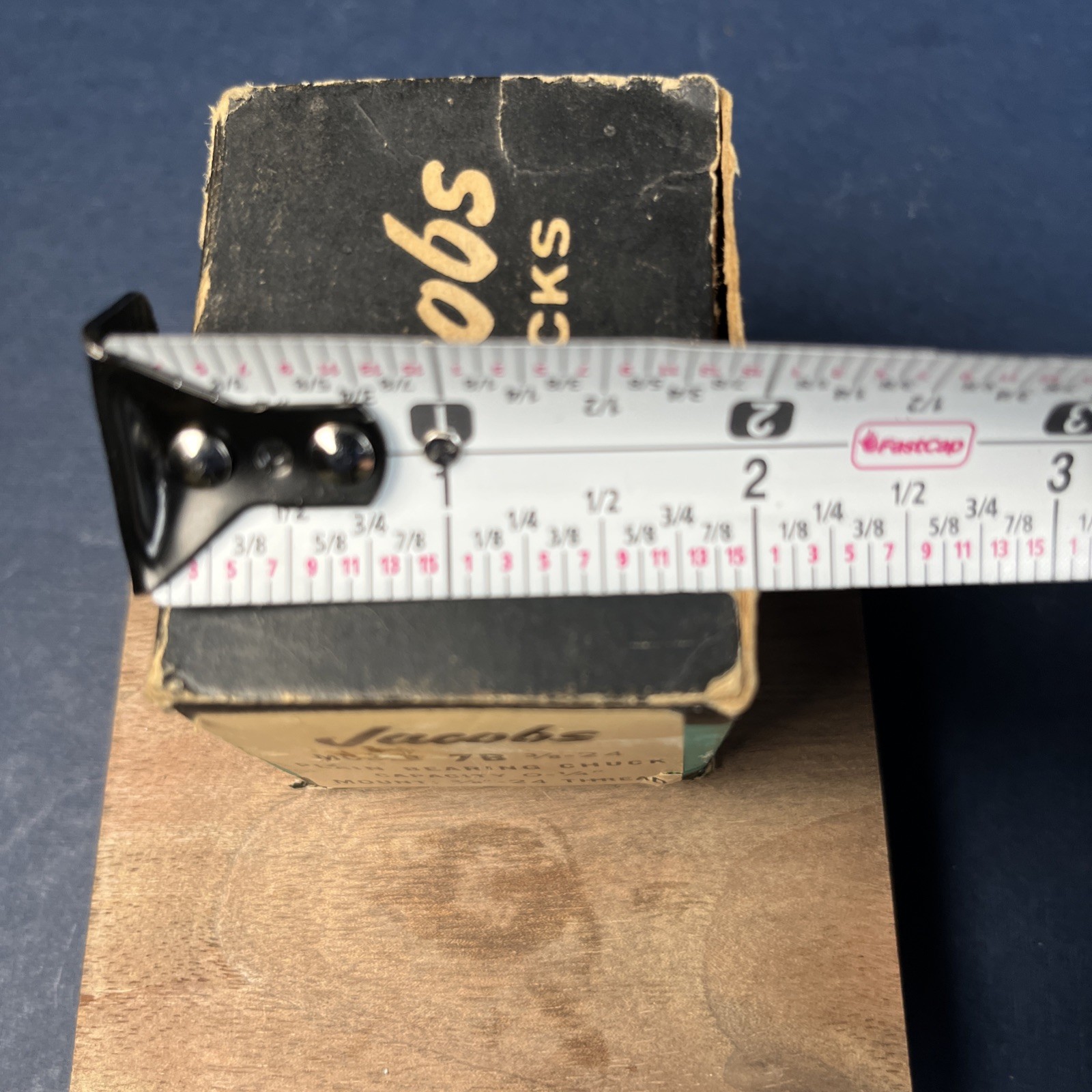 Jacobs No. 7B Drill Chuck, 0 to 1/4″ capacity, 3/8-24 mount, Hartford, USA