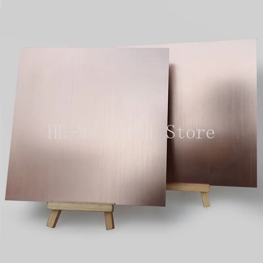 Rose Gold Brushed Anodized Aluminum Alloy Board Flat Plate CNC Metal Oxide Sheet