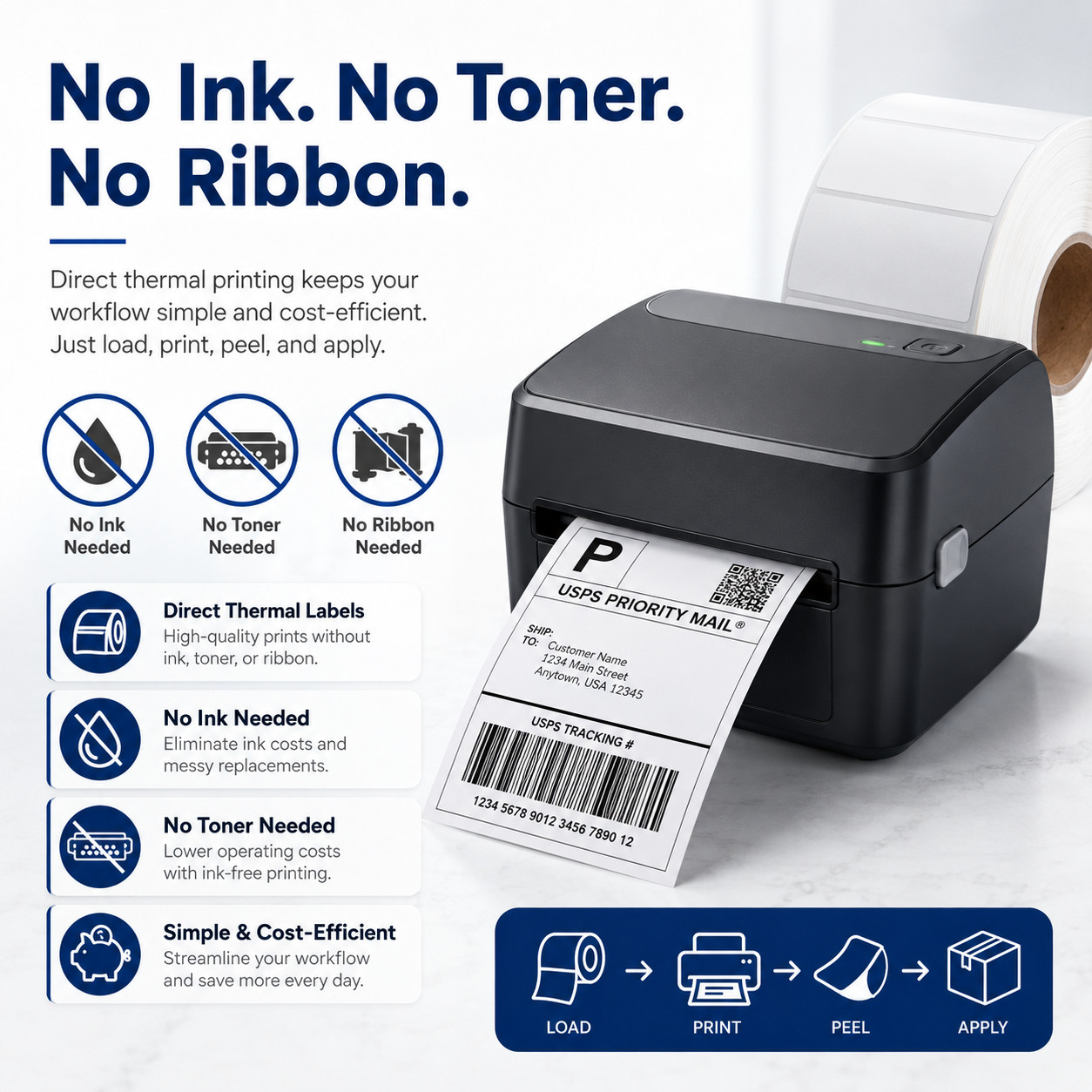 30256 Shipping Label 2-5/16″ x 4″ For DYMO LabelWriter 300 310 320 330 400 450