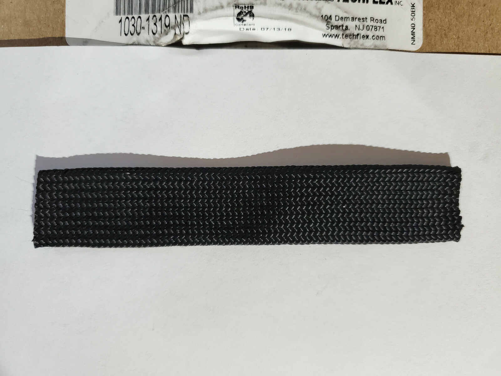 Techflex NMN0.50BK100 1/2″(12.7mm) Nylon Multifilament Braided Sleeving -1FT per
