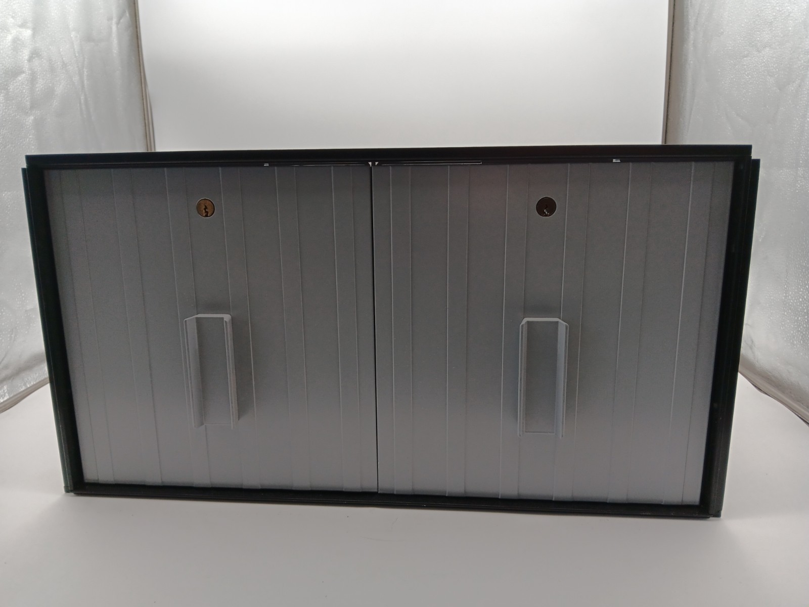 NEW 2025 USPS PSIN 2904 Aluminum 2-Drawer Lock Box Unit w/ Heavy Brass Keys