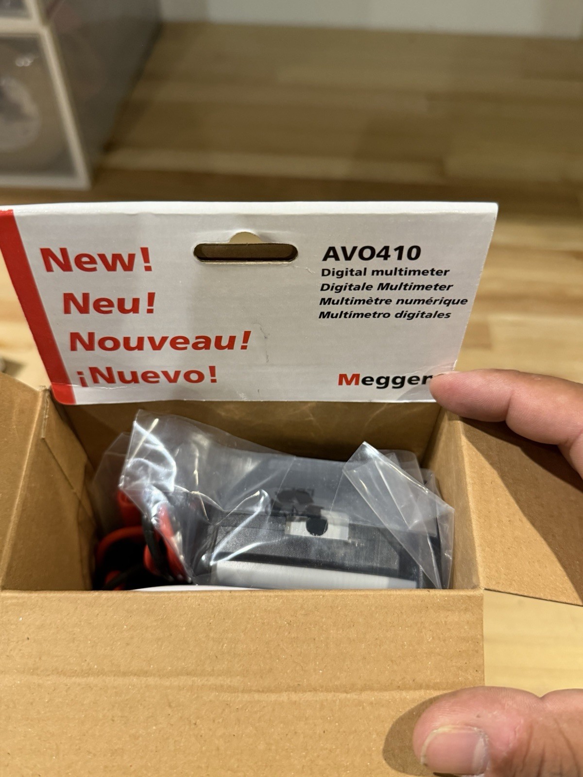 MEGGER AVO410 DIGITAL MULTIMETER TRUE RMS CAT IV 600V W/ LEADS – NEW SEALED