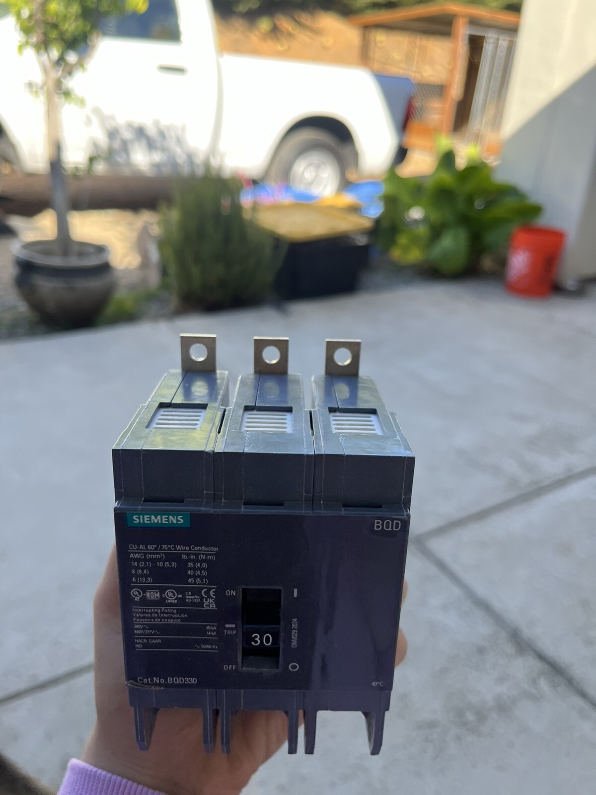 NEW SIEMENS BQD330 TYPE BQD 30 AMP 480V