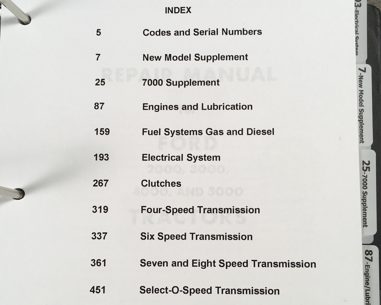 Ford 2000 3000 4000 5000 7000 Series Tractor Service Repair Manual Shop Book Ovh