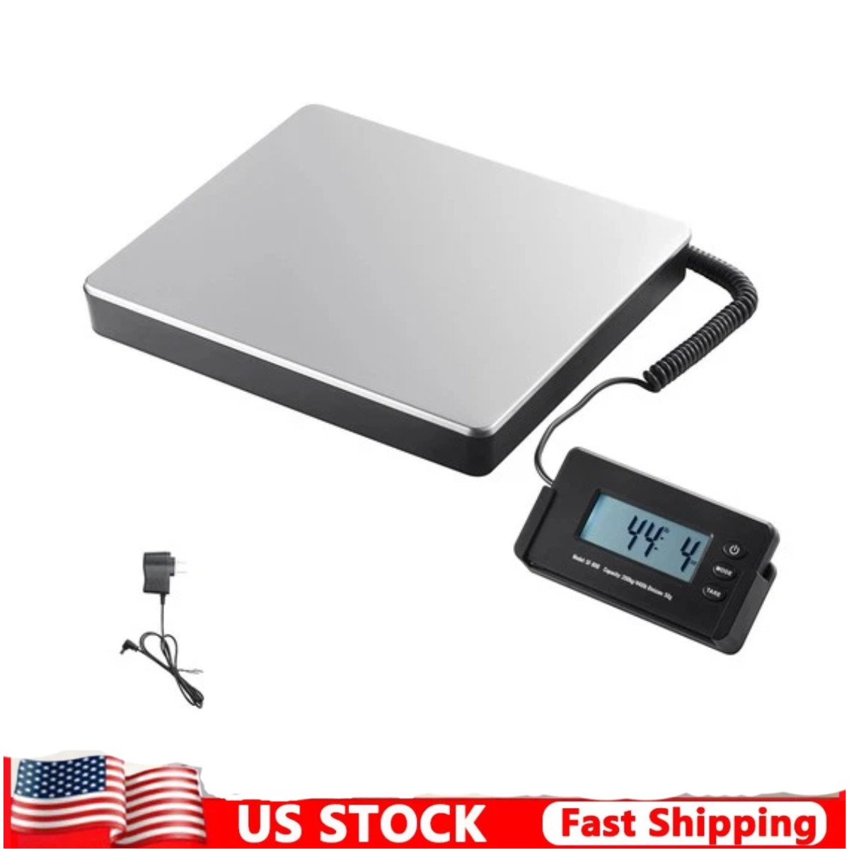 Shipping Scale Digital Postal Scale 440 lbs x 1.7 oz. AC/DC Package LCD