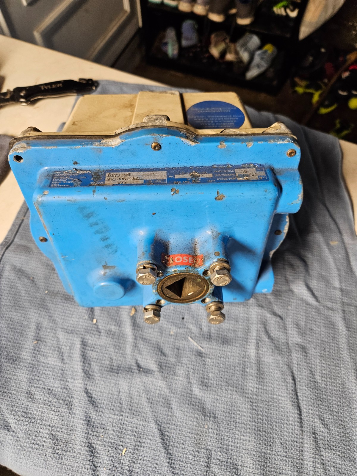 VALVCON ACTUATOR VW300S115A 300 IN-LBS 115V 0.6 AMP 10 SEC CYCLE