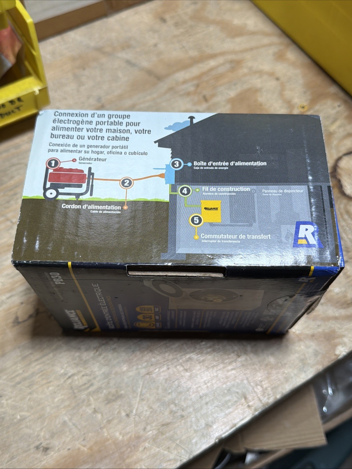 Reliance Controls PB30 30-Amp Power Inlet Box for Portable Generators – Open Box