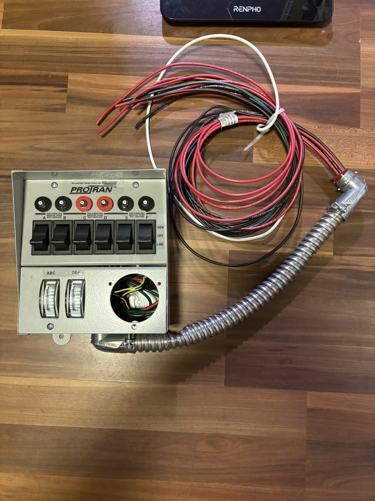 Reliance Controls 31406C 30 Amp 6-circuit Pro/Tran generator transfer switch