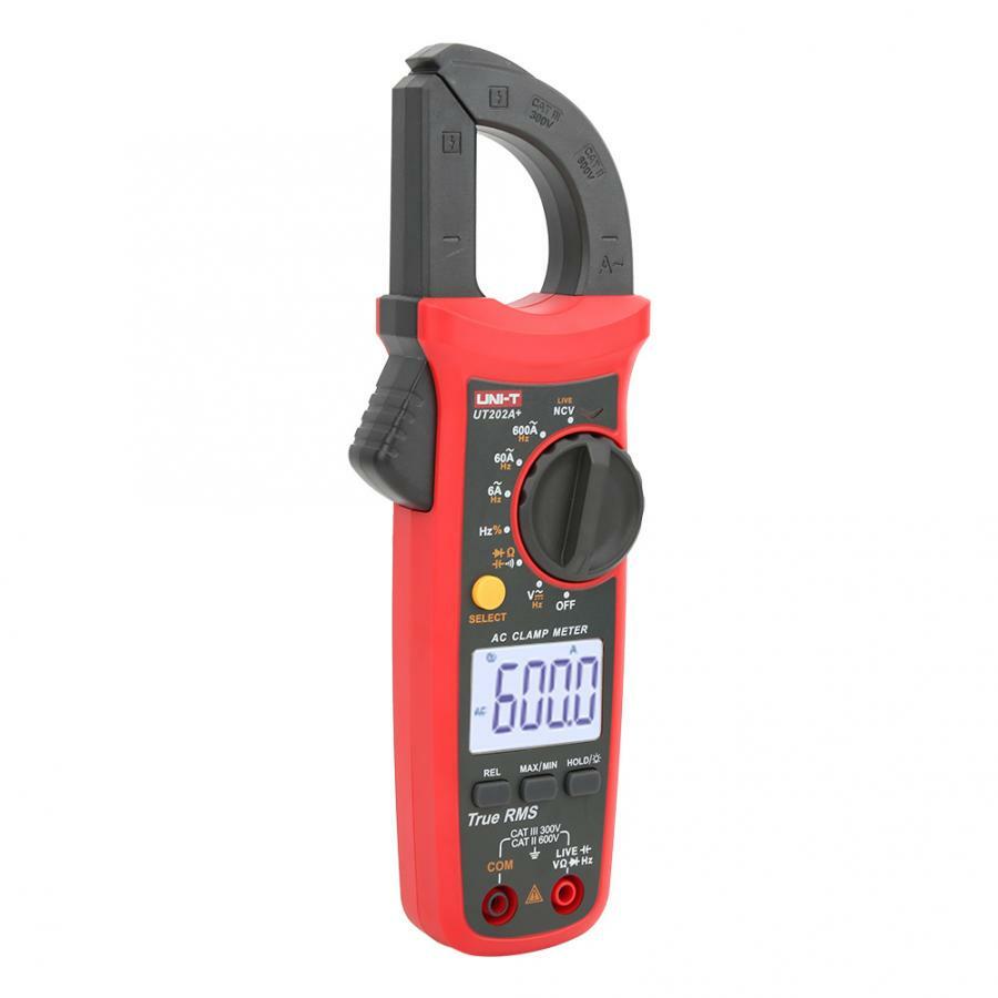 UNI-T UT202A+ LCD Digital Clamp Meter Multimeter Voltage Ampere Ohm NCV Tester
