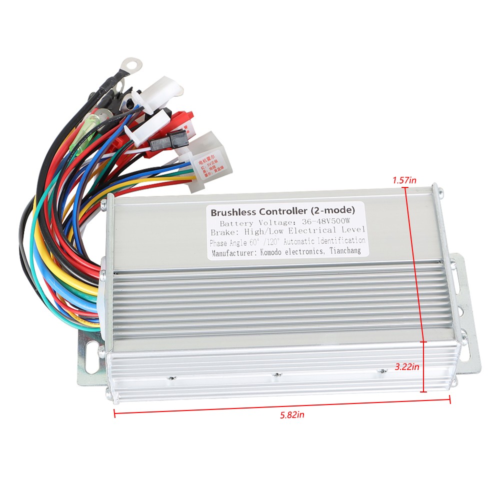 DC Brushless Motor Speed Controller For Electric E-bike Scooter 36/48V 500W New