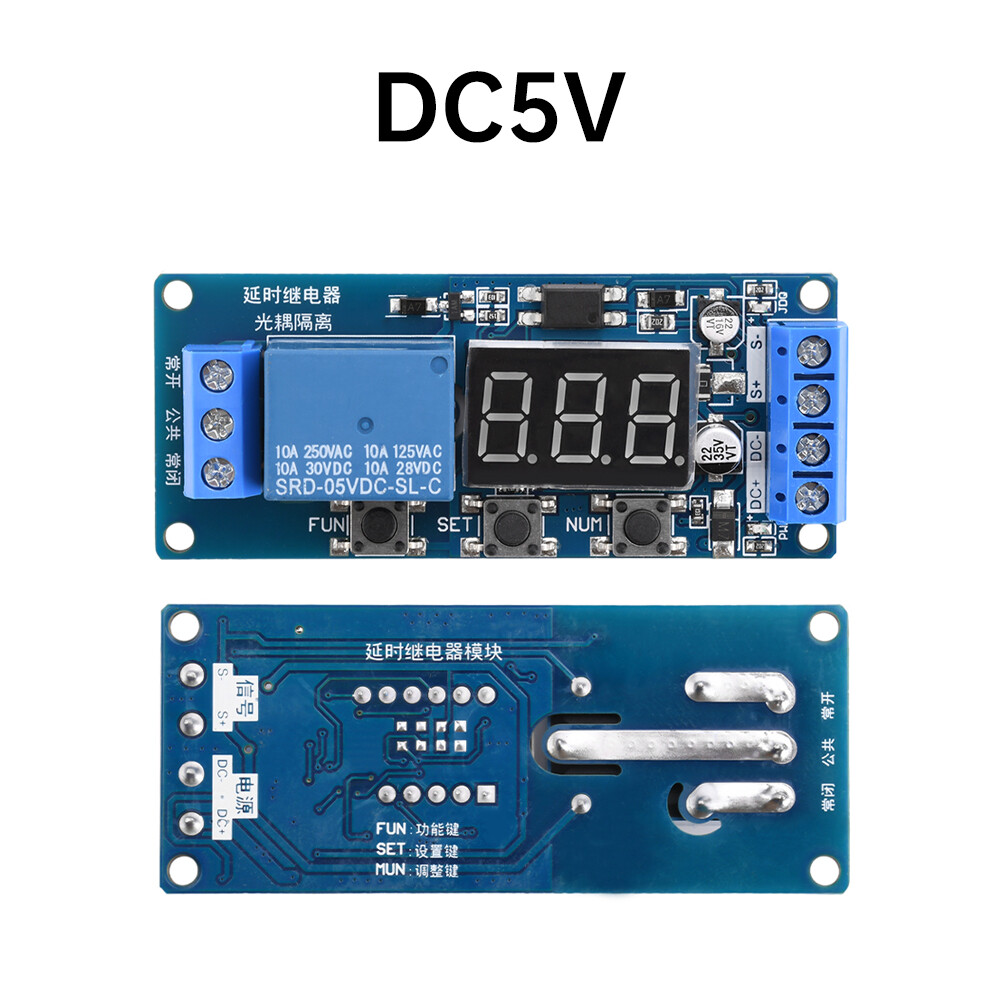 DC 3V 5V 12V 24V Digital LED Timer Delay Relay Start Switch Time Relay Module