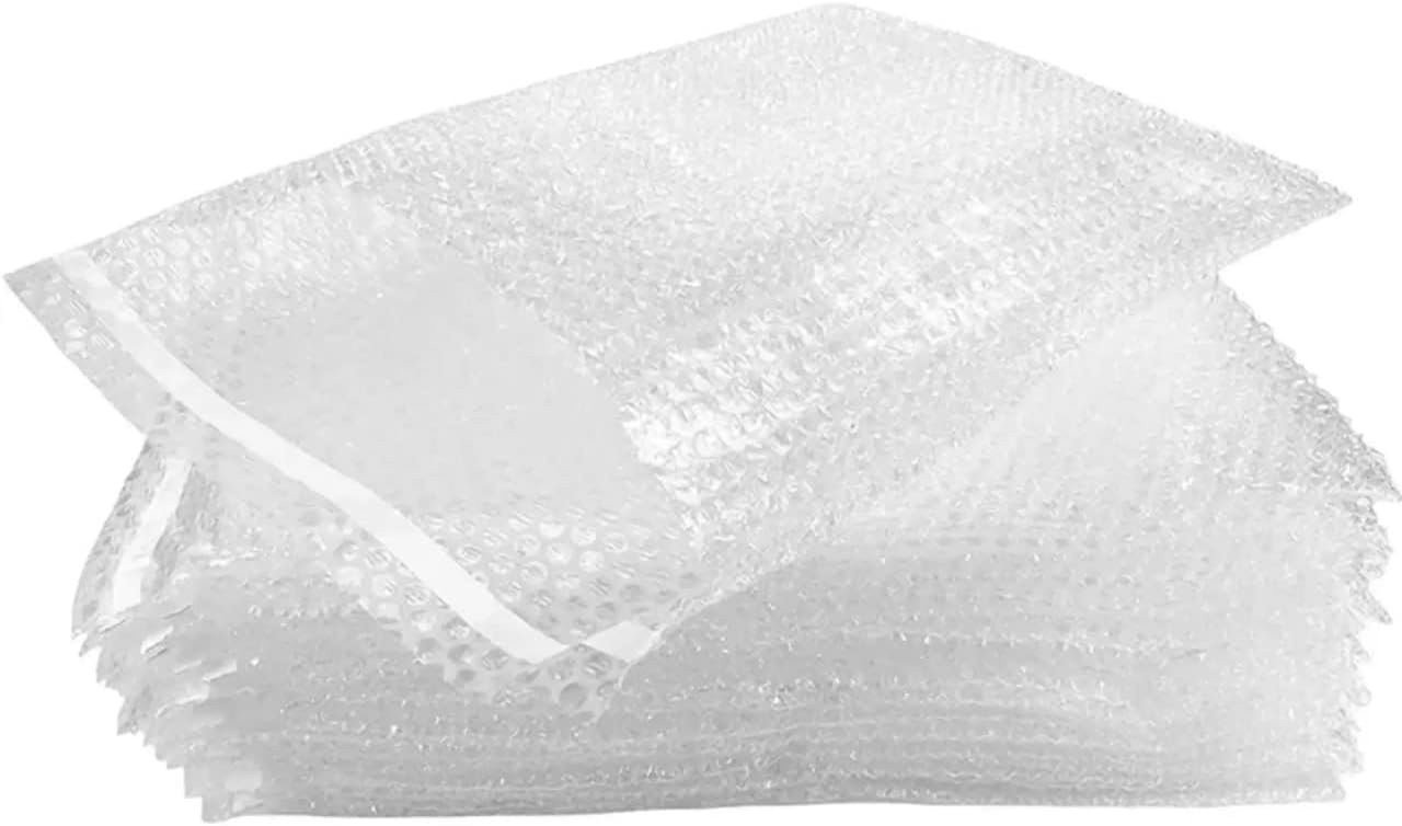 50-3×5 Bubble Out Pouches Bags Wrap Cushioning Self Seal Clear 3″ x 5″
