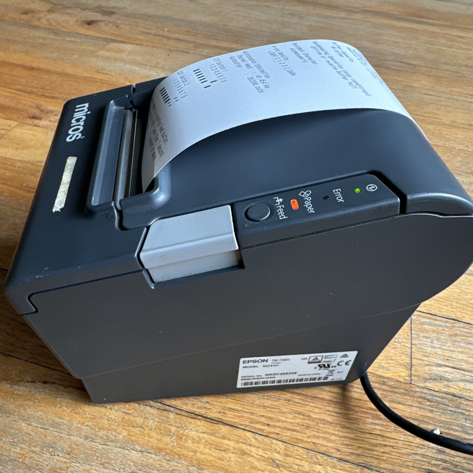 Epson TM-T88V M244A Thermal Receipt Printer POS USB IDN Tested Working