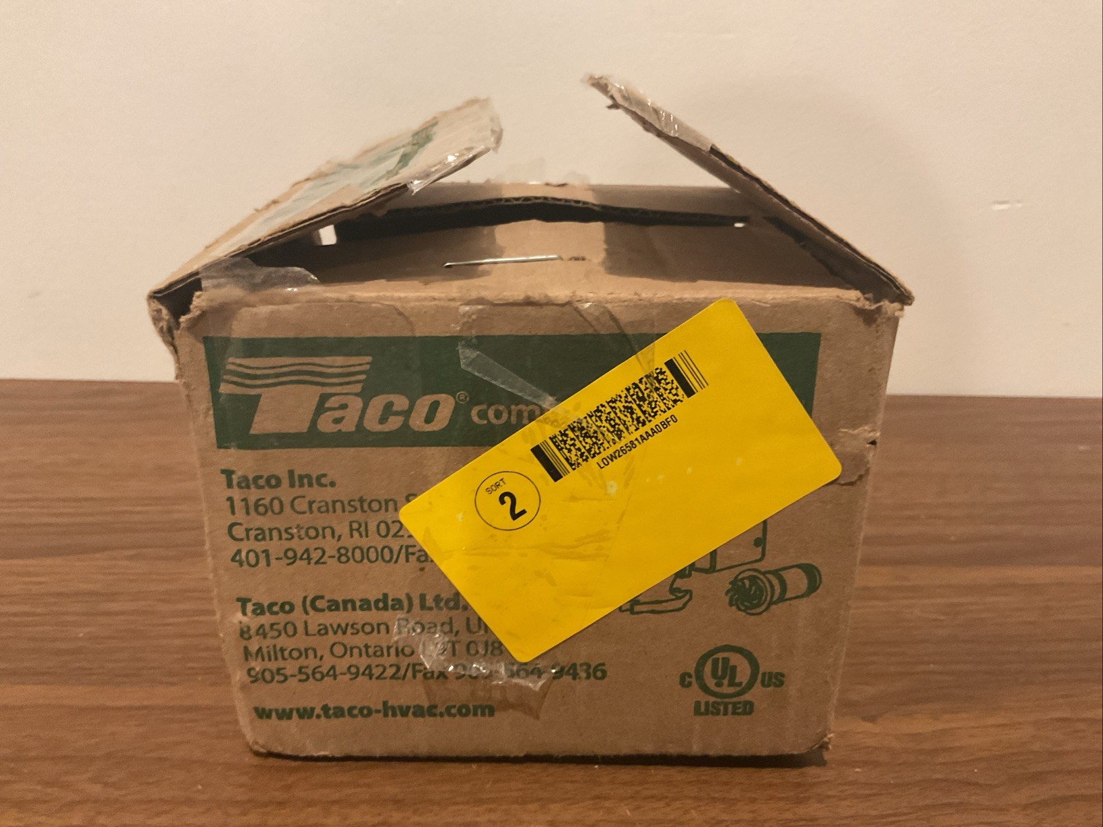 Taco 007-F5 Cast Iron Circulator, 1/25 HP Pump, 00 Series – Untested