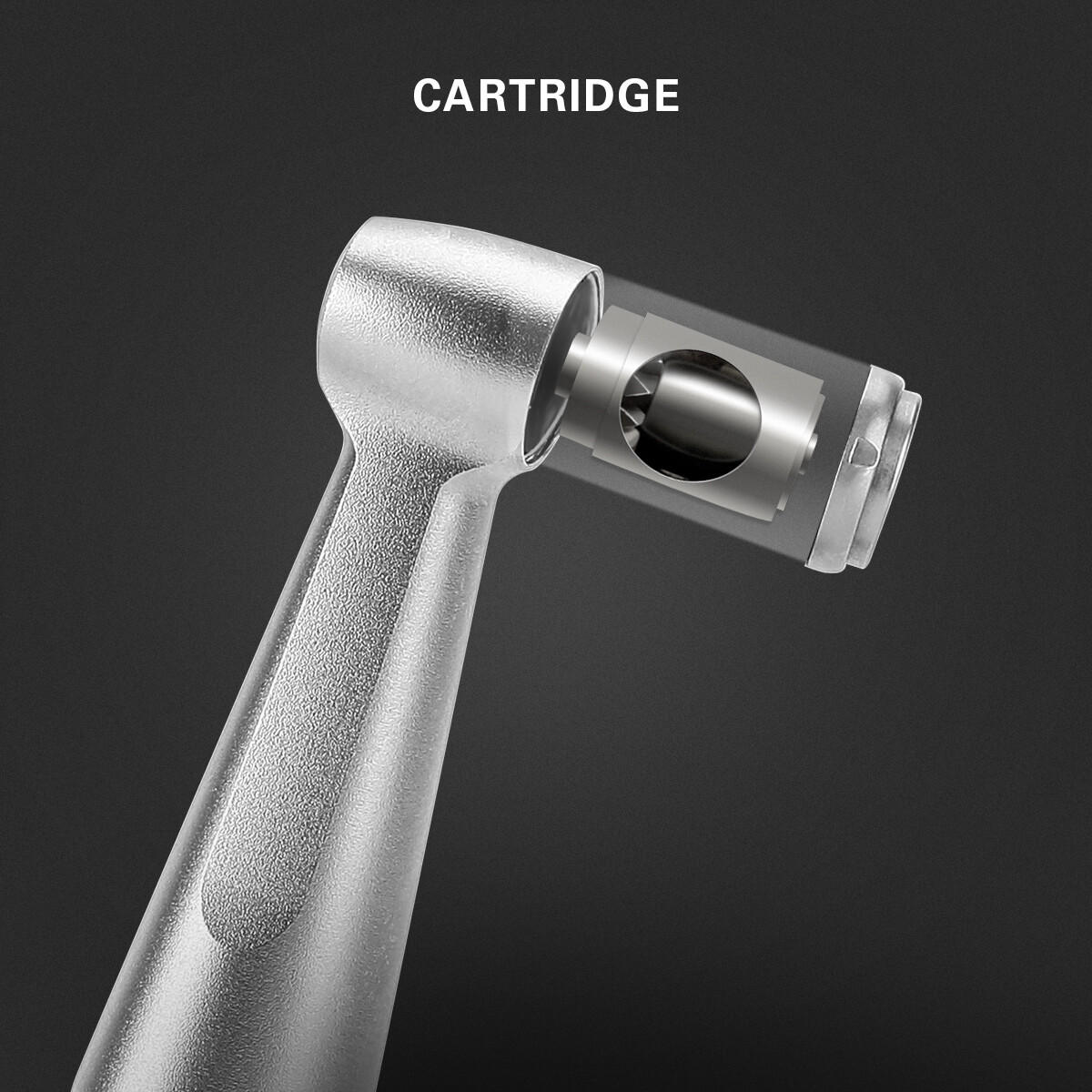 AZDENT Dental Contra Angle Low Speed Handpiece 1:1 Direct Drive 1.6mm FG Burs