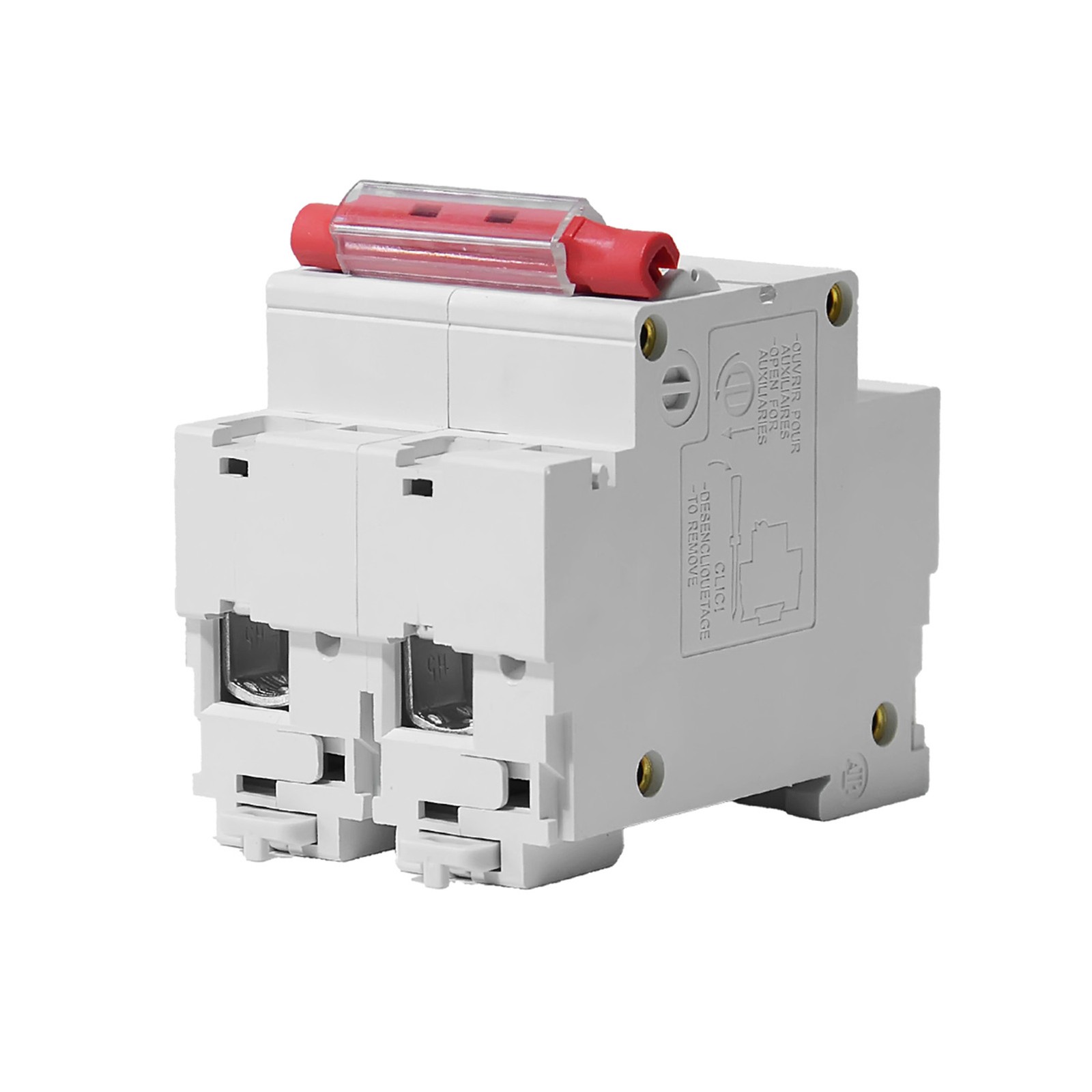 AC/DC MCB Mini Circuit Breaker 1/2/3P Type C 6 10 16 25 32 40 63 80 100 125Amp