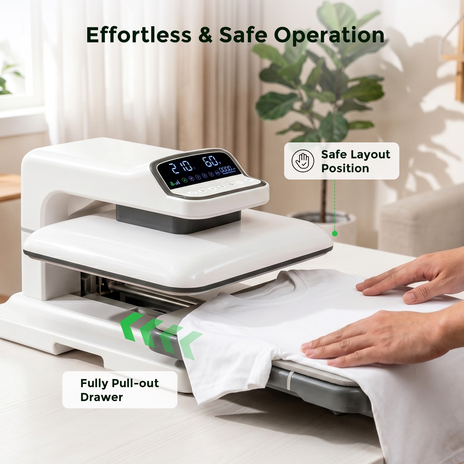 Cloudray 15″x15″ Automatic Heat Press Machine for T Shirts Sublimation DTF HTV