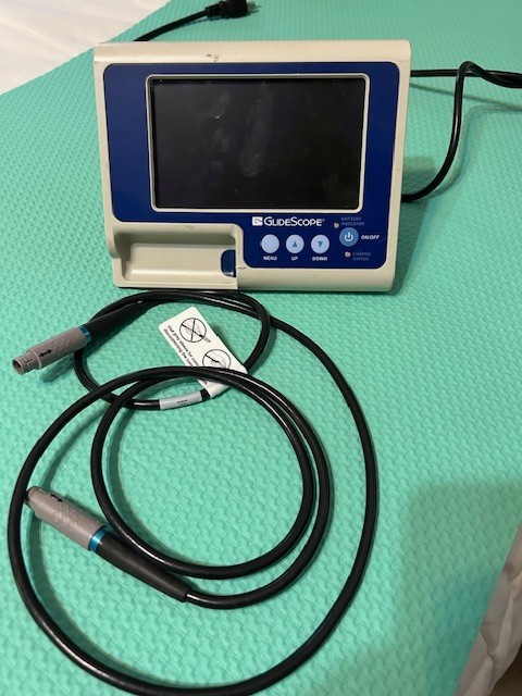 GlideScope Portable GVL Video Laryngoscope Display Monitor W/Power Cord Untested