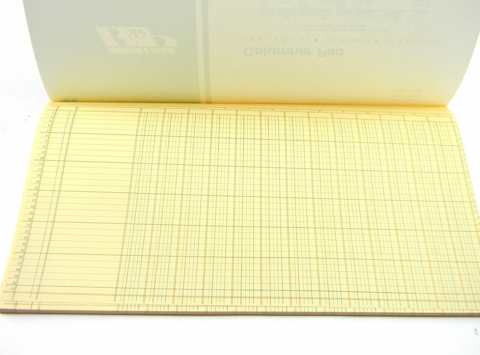 BOORUM & PEASE 8913 ACCOUNTING COLUMNAR PAD 50 SHEETS 13 COLUMNS 14″ x 8.5″