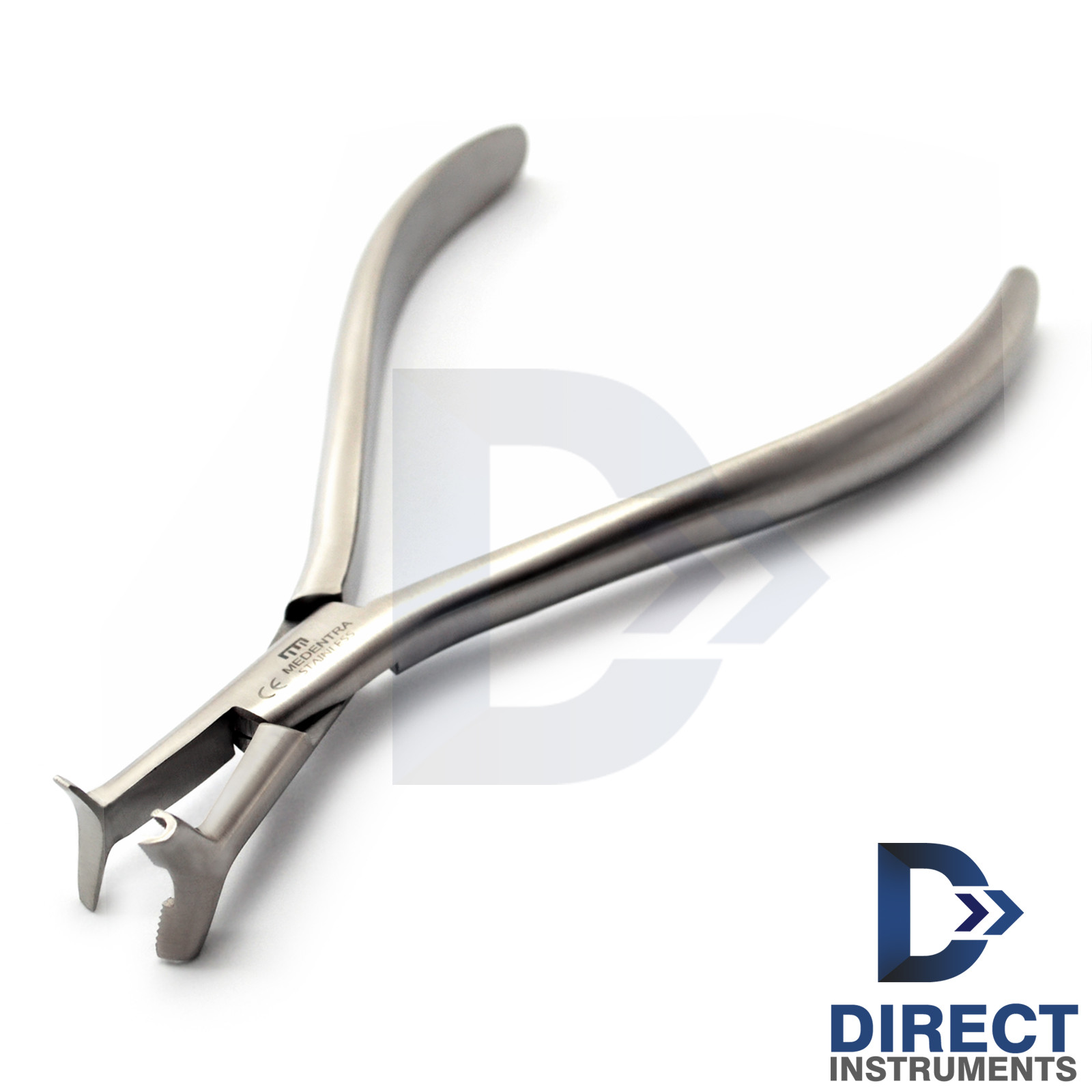 Dental Slim Hammer Head Plier Serrated Tip NITI Cinch Back Wire Forming Pliers